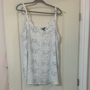 Torrid White and Gray Patterned Camisole